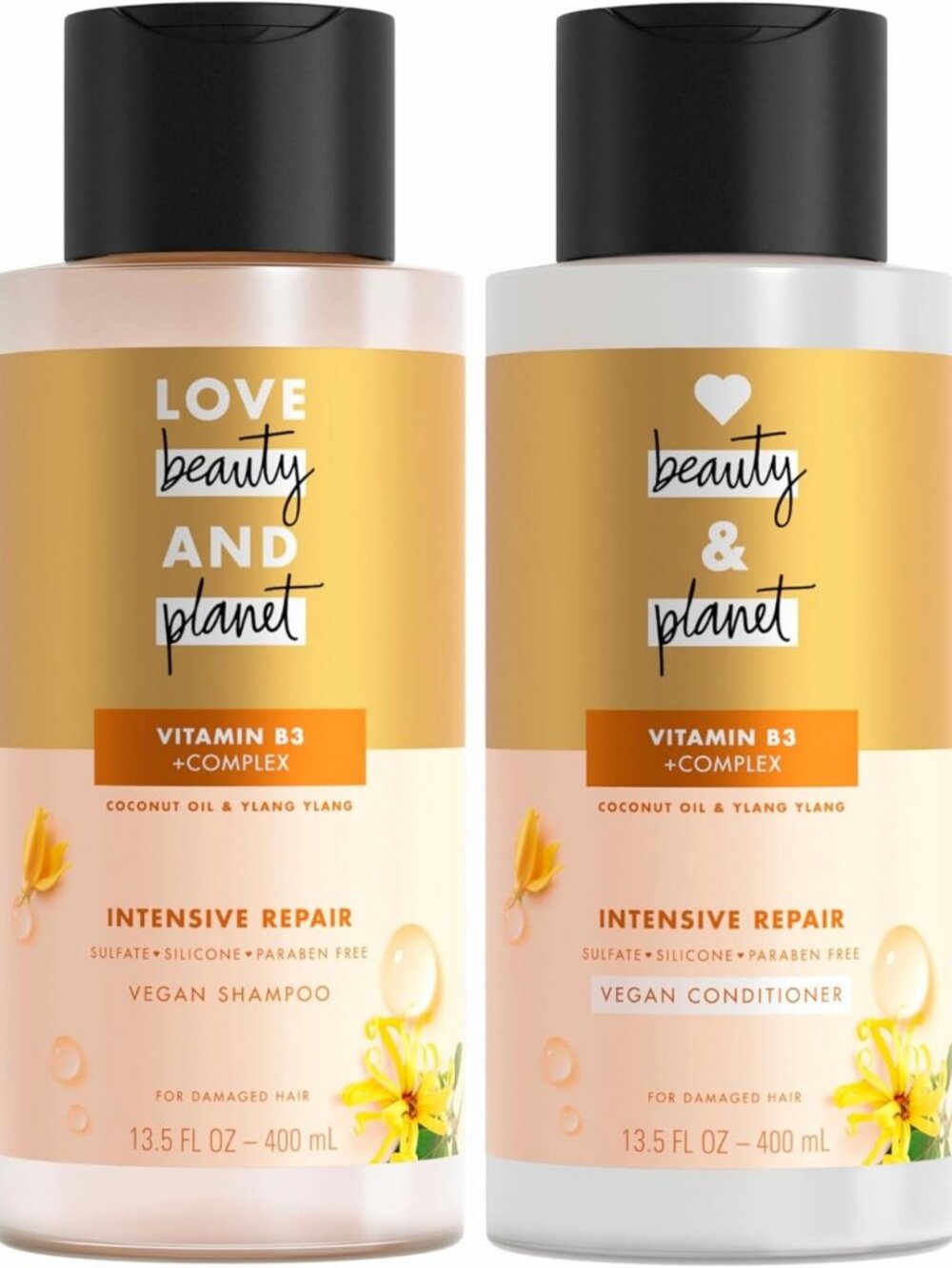 Coconut Oil & Ylang Repair Shampoo & Conditioner Set for Dry, Damaged Hair